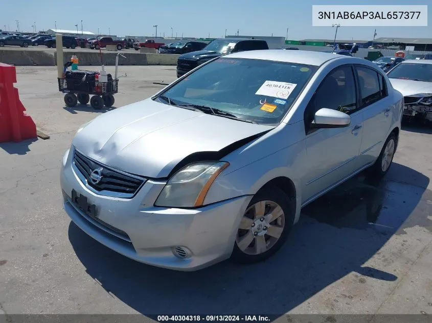 2010 Nissan Sentra 2.0 VIN: 3N1AB6AP3AL657377 Lot: 40304318