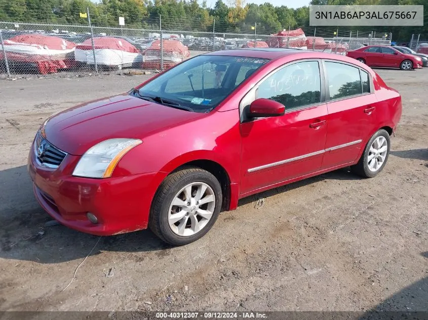 2010 Nissan Sentra 2.0Sl VIN: 3N1AB6AP3AL675667 Lot: 40312307