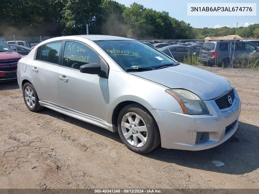 2010 Nissan Sentra 2.0Sr VIN: 3N1AB6AP3AL674776 Lot: 40341248