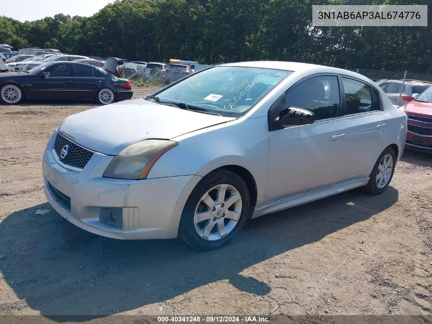 2010 Nissan Sentra 2.0Sr VIN: 3N1AB6AP3AL674776 Lot: 40341248