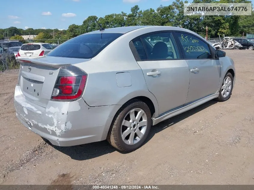 2010 Nissan Sentra 2.0Sr VIN: 3N1AB6AP3AL674776 Lot: 40341248