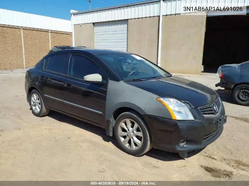 2010 Nissan Sentra 2.0Sl VIN: 3N1AB6AP1AL691026 Lot: 40353618