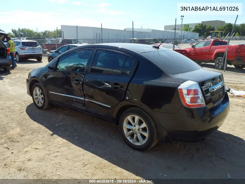 2010 Nissan Sentra 2.0Sl VIN: 3N1AB6AP1AL691026 Lot: 40353618