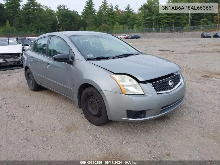 3N1AB6AP8AL663661 2010 Nissan Sentra 2.0S