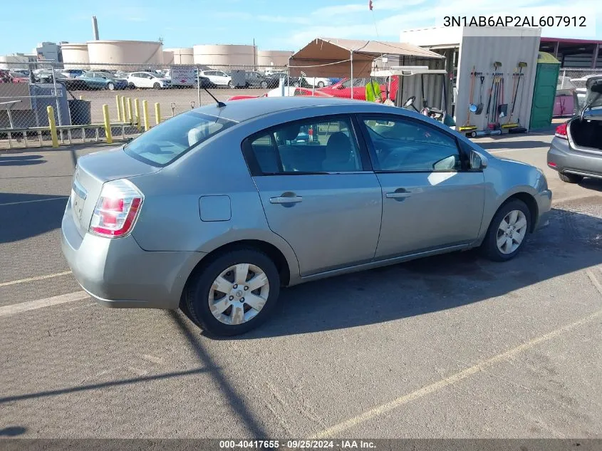 3N1AB6AP2AL607912 2010 Nissan Sentra 2.0