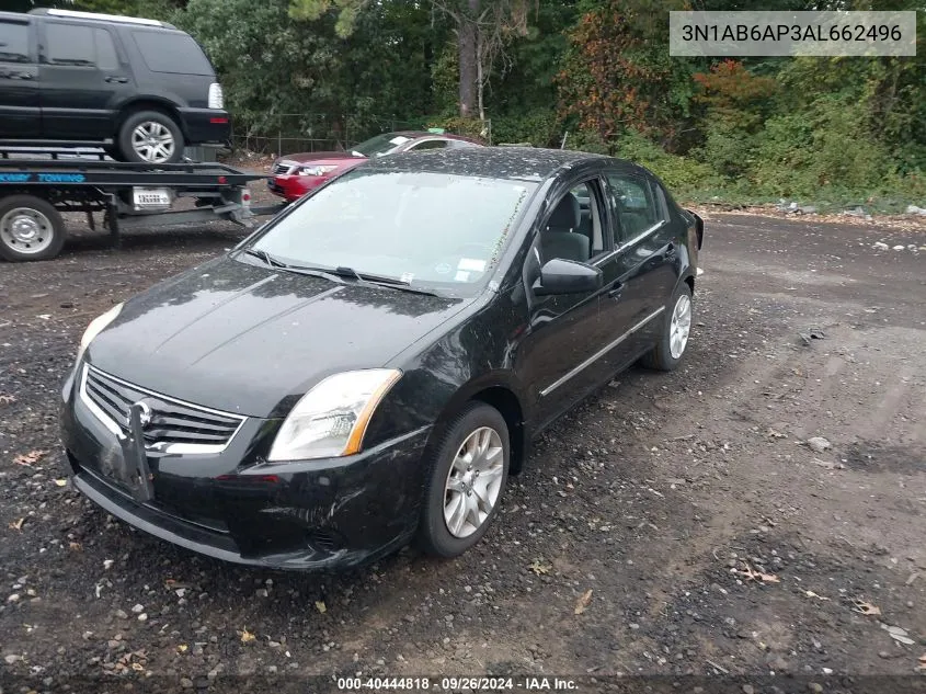 2010 Nissan Sentra 2.0S VIN: 3N1AB6AP3AL662496 Lot: 40444818