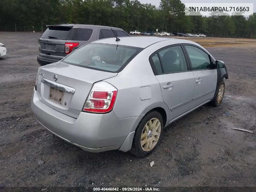 3N1AB6AP0AL716563 2010 Nissan Sentra 2.0S