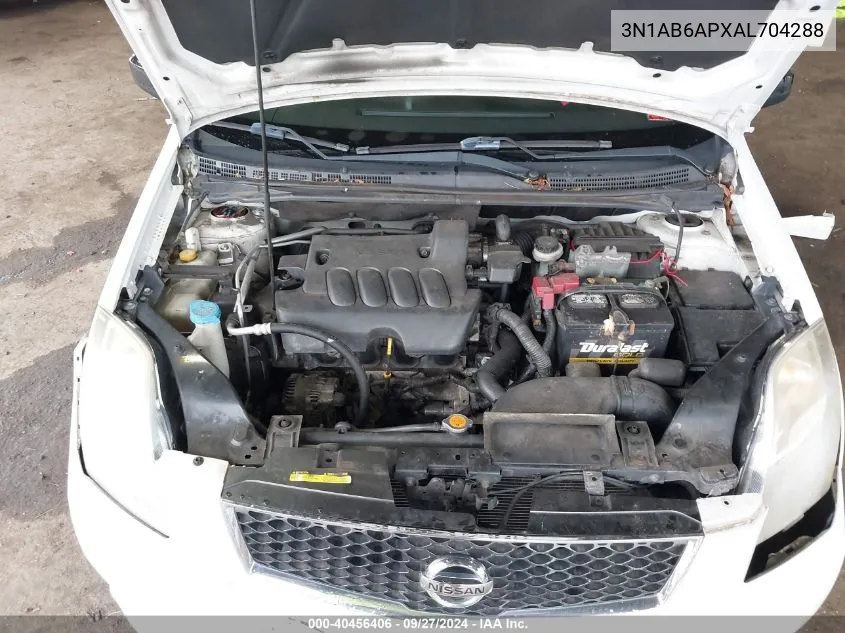 3N1AB6APXAL704288 2010 Nissan Sentra 2.0Sr