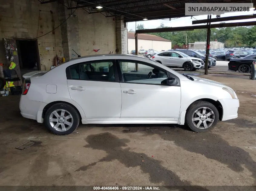 2010 Nissan Sentra 2.0Sr VIN: 3N1AB6APXAL704288 Lot: 40456406