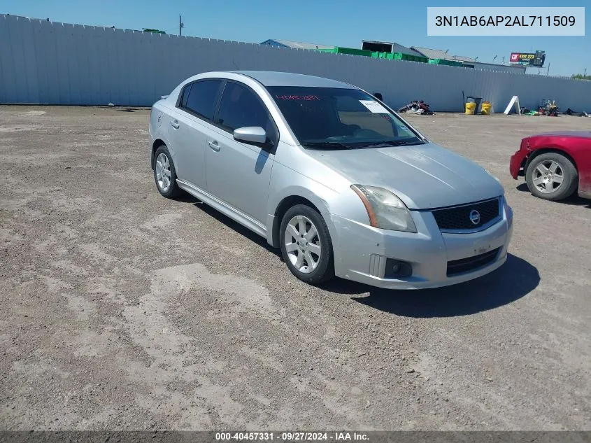 2010 Nissan Sentra 2.0Sr VIN: 3N1AB6AP2AL711509 Lot: 40457331