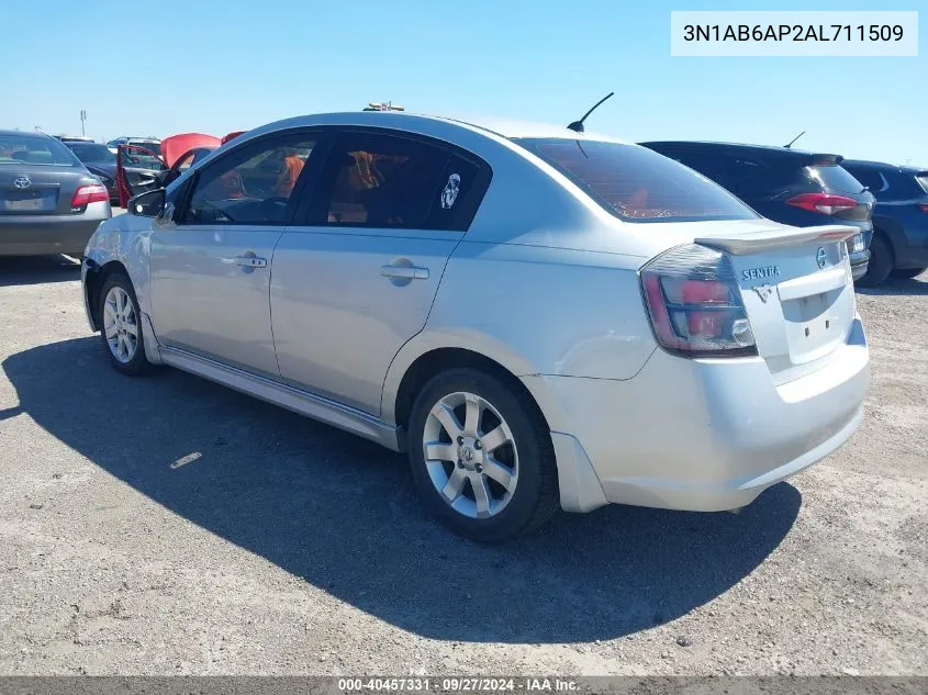 3N1AB6AP2AL711509 2010 Nissan Sentra 2.0Sr