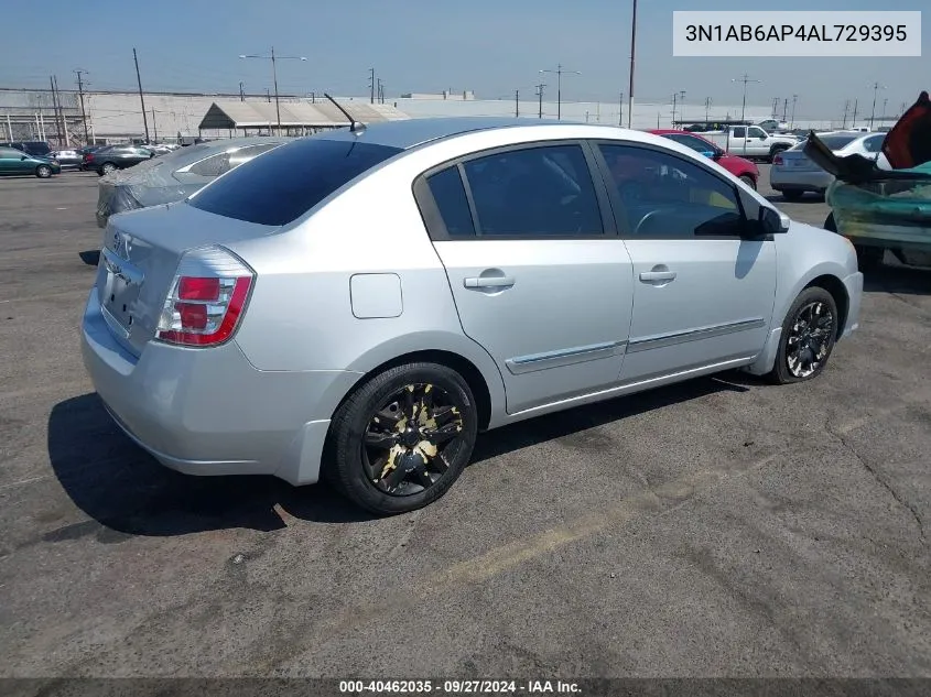 2010 Nissan Sentra 2.0S VIN: 3N1AB6AP4AL729395 Lot: 40462035