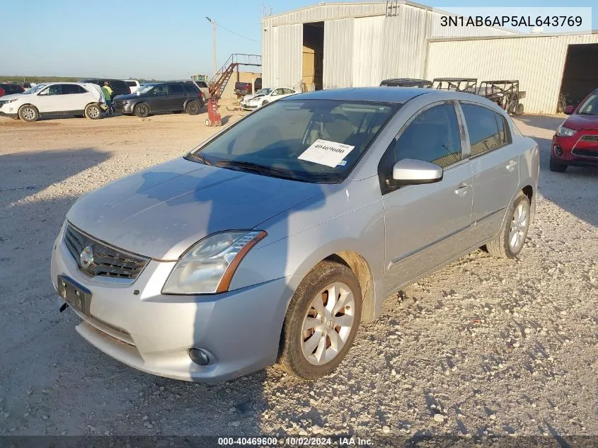 2010 Nissan Sentra 2.0Sl VIN: 3N1AB6AP5AL643769 Lot: 40469600