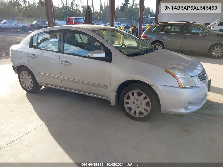 2010 Nissan Sentra 2.0S VIN: 3N1AB6AP5AL646459 Lot: 40489685