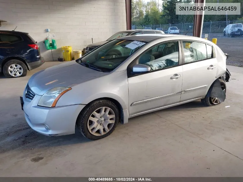 2010 Nissan Sentra 2.0S VIN: 3N1AB6AP5AL646459 Lot: 40489685