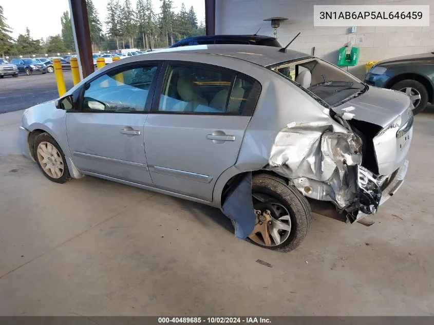 2010 Nissan Sentra 2.0S VIN: 3N1AB6AP5AL646459 Lot: 40489685