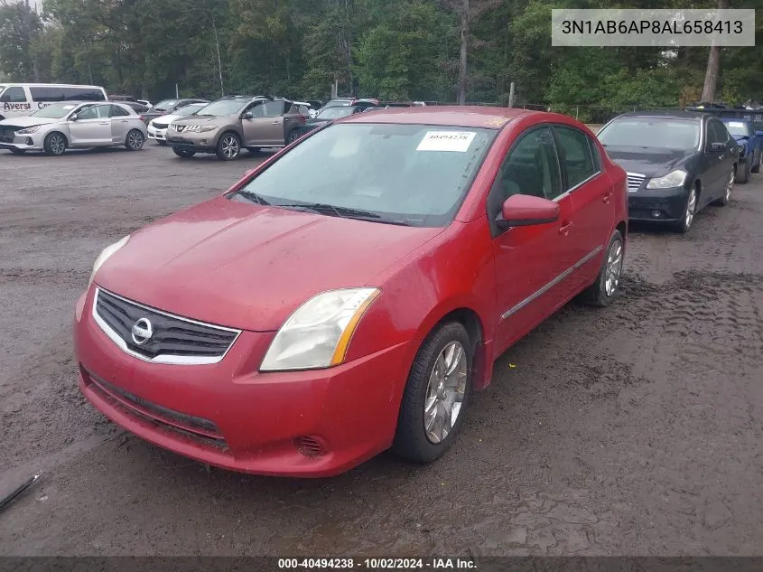 2010 Nissan Sentra 2.0S VIN: 3N1AB6AP8AL658413 Lot: 40494238