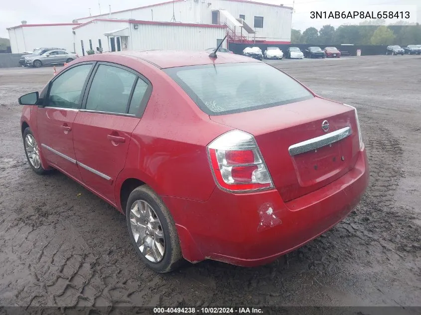 2010 Nissan Sentra 2.0S VIN: 3N1AB6AP8AL658413 Lot: 40494238