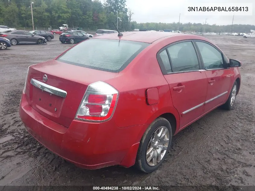 2010 Nissan Sentra 2.0S VIN: 3N1AB6AP8AL658413 Lot: 40494238