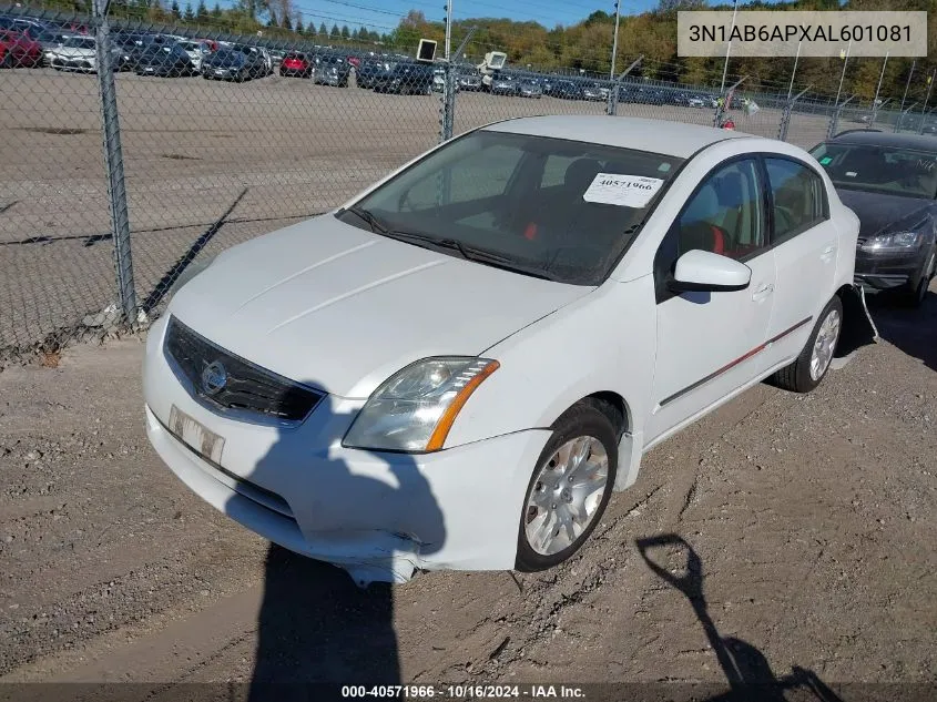 3N1AB6APXAL601081 2010 Nissan Sentra 2.0S