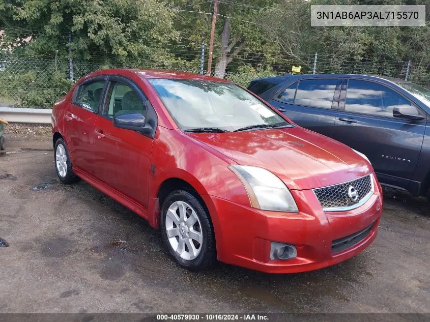 3N1AB6AP3AL715570 2010 Nissan Sentra 2.0Sr