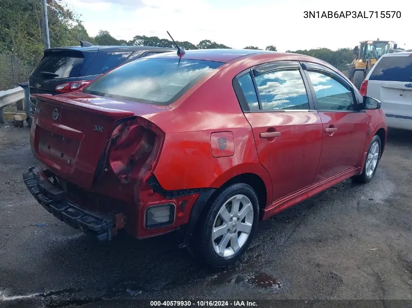 3N1AB6AP3AL715570 2010 Nissan Sentra 2.0Sr