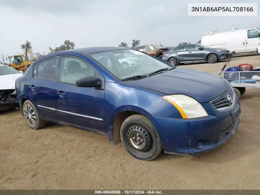 2010 Nissan Sentra 2.0S VIN: 3N1AB6AP5AL708166 Lot: 40635598