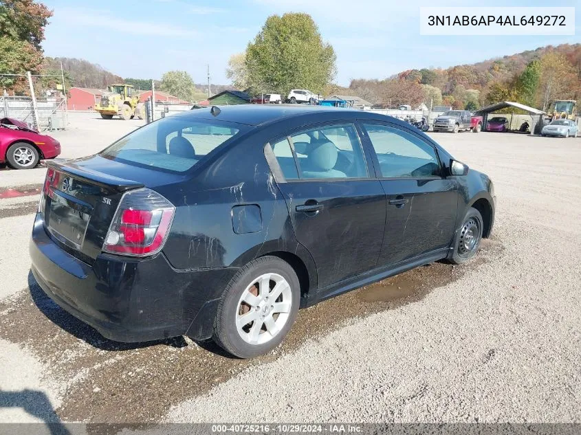 2010 Nissan Sentra 2.0Sr VIN: 3N1AB6AP4AL649272 Lot: 40725216