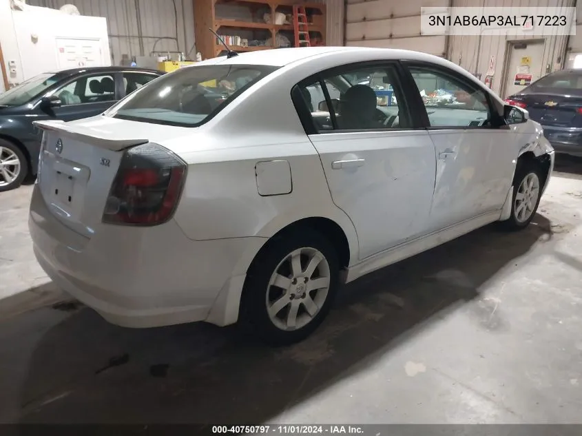 2010 Nissan Sentra 2.0Sr VIN: 3N1AB6AP3AL717223 Lot: 40750797