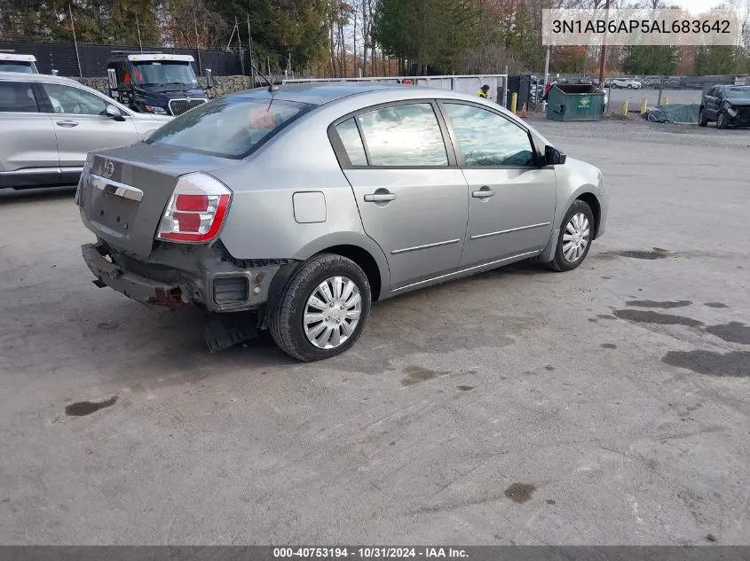 2010 Nissan Sentra 2.0 VIN: 3N1AB6AP5AL683642 Lot: 40753194