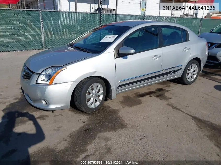 2010 Nissan Sentra 2.0Sl VIN: 3N1AB6AP4AL641236 Lot: 40753553