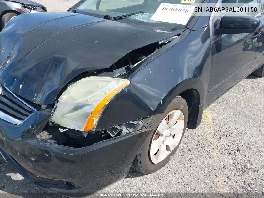 2010 Nissan Sentra 2.0 VIN: 3N1AB6AP3AL601150 Lot: 40761828