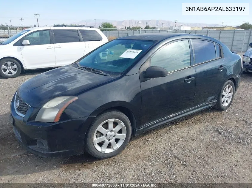 2010 Nissan Sentra 2.0Sr VIN: 3N1AB6AP2AL633197 Lot: 40772838