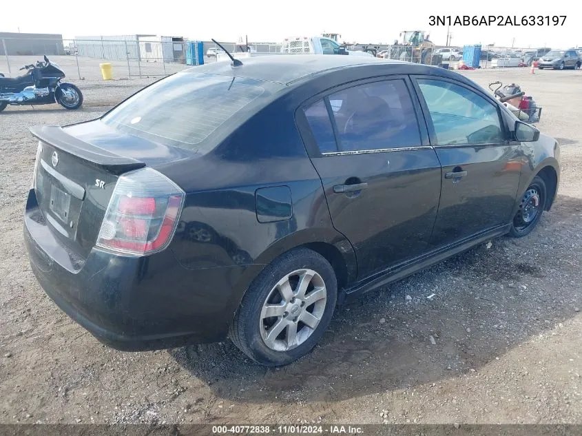 2010 Nissan Sentra 2.0Sr VIN: 3N1AB6AP2AL633197 Lot: 40772838