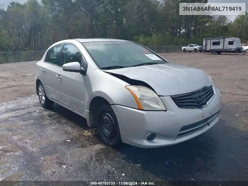 2010 Nissan Sentra 2.0Sl VIN: 3N1AB6AP8AL719419 Lot: 40783733