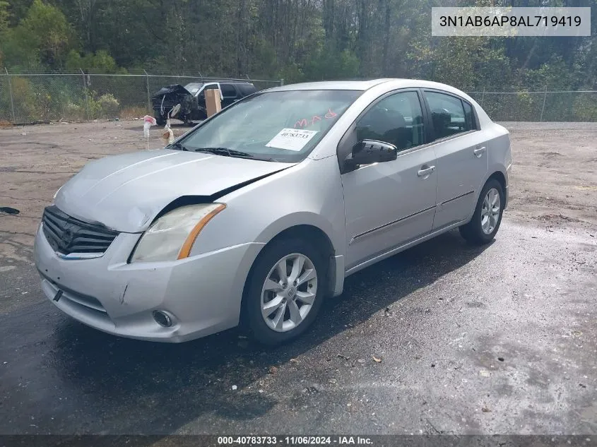 2010 Nissan Sentra 2.0Sl VIN: 3N1AB6AP8AL719419 Lot: 40783733