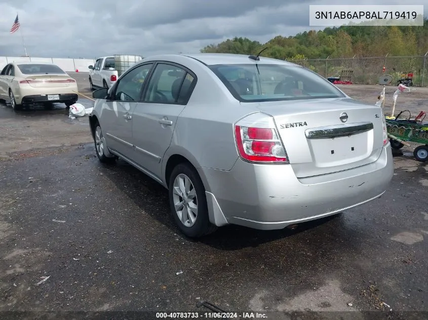 2010 Nissan Sentra 2.0Sl VIN: 3N1AB6AP8AL719419 Lot: 40783733