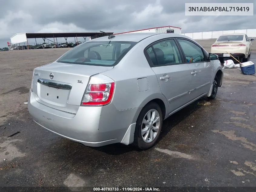 2010 Nissan Sentra 2.0Sl VIN: 3N1AB6AP8AL719419 Lot: 40783733