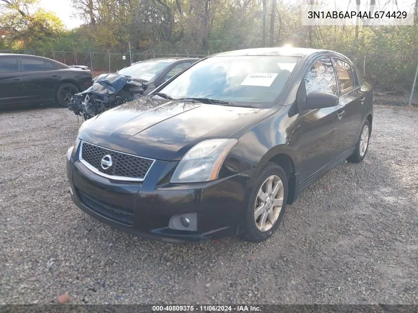 2010 Nissan Sentra 2.0Sr VIN: 3N1AB6AP4AL674429 Lot: 40809375