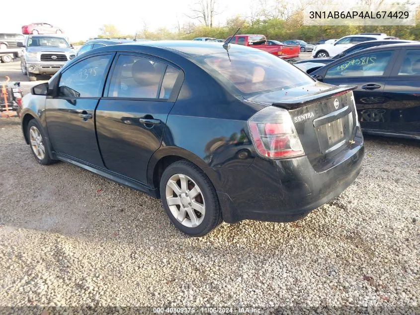 2010 Nissan Sentra 2.0Sr VIN: 3N1AB6AP4AL674429 Lot: 40809375