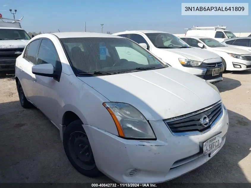 3N1AB6AP3AL641809 2010 Nissan Sentra 2.0