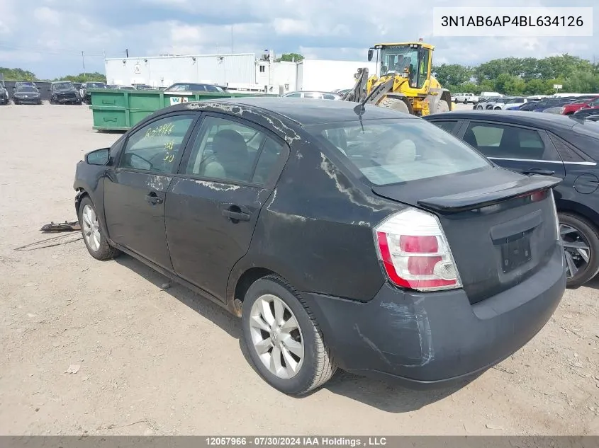 3N1AB6AP4BL634126 2011 Nissan Sentra 2.0/2.0S/Sr/2.0Sl