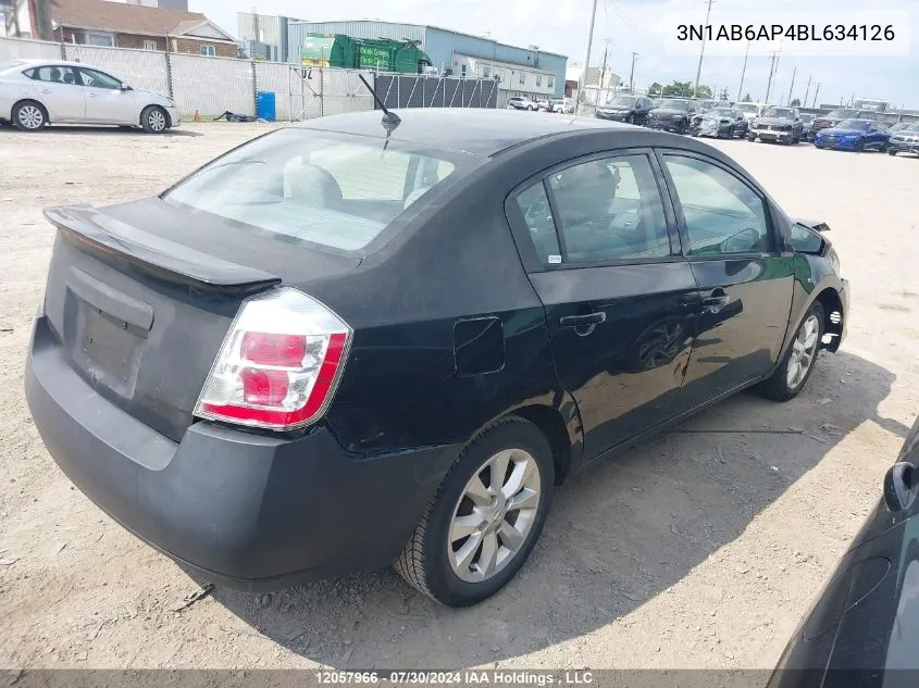 3N1AB6AP4BL634126 2011 Nissan Sentra 2.0/2.0S/Sr/2.0Sl