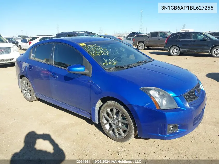 2011 Nissan Sentra Se-R Spec V VIN: 3N1CB6AP1BL627255 Lot: 12084561