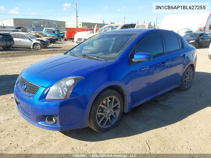 3N1CB6AP1BL627255 2011 Nissan Sentra Se-R Spec V