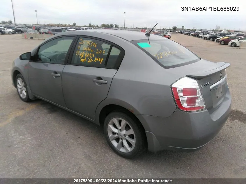 3N1AB6AP1BL688029 2011 Nissan Sentra 2.0 S