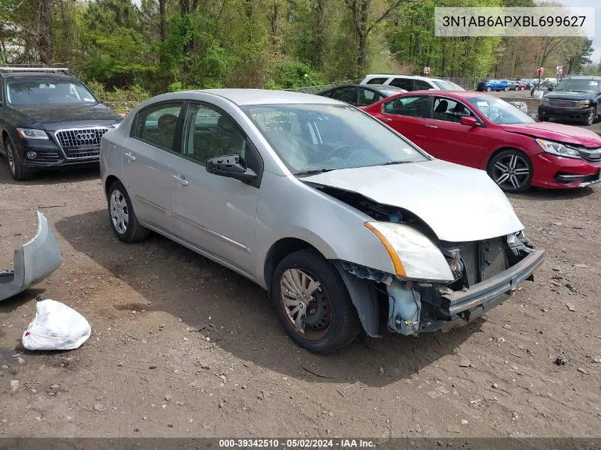 3N1AB6APXBL699627 2011 Nissan Sentra 2.0S