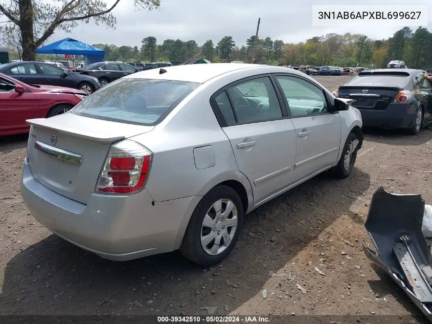 3N1AB6APXBL699627 2011 Nissan Sentra 2.0S