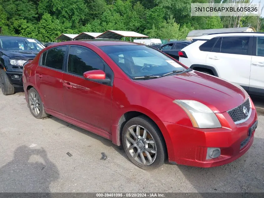 3N1CB6APXBL605836 2011 Nissan Sentra Se-R Spec V