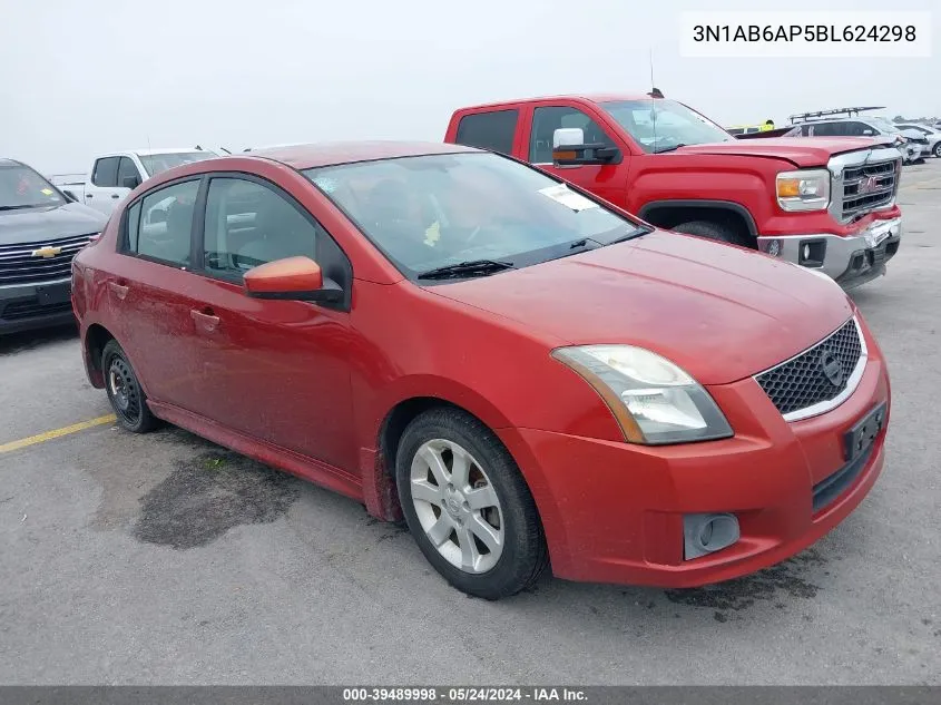 2011 Nissan Sentra 2.0Sr VIN: 3N1AB6AP5BL624298 Lot: 39489998